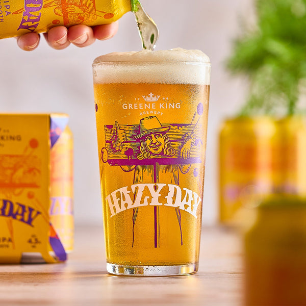 Hazy Day Pint Glass Beer Glasses at Greene King