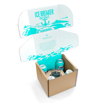 Ice Breaker Gift Pack - 4x Cans & Pint Glass ‐ Greene King Shop