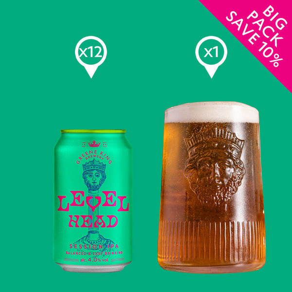 Buy Level Head Session IPA Pint Glass - Greene King Shop